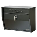 【クーポン最大600円OFF!】【送料無料】壁掛けポスト ハンマートーン ブラック セトクラフト S24-0521-BK ポスト 黒 壁掛けポスト 鍵付 ウォー...