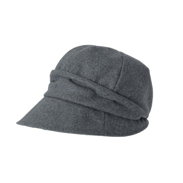 【クーポン最大600円OFF!】【定形外送料無料】あったかふんわり小顔クロッシェ グレー サンファミリー 帽子 小顔に魅せる あったか つば幅約8cm 深め メルトン調生地 肌触りの良い 簡単サイズ調節 コンパクト収納 手洗いOK 頭囲57cm 洗濯(4)