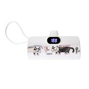 【クーポン最大600円OFF!】【送料無料】モバイルバッテリー B型 5000mAh マチルダさん柄 ブラック クスグル Kusuguru Japan かわいい...