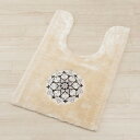 【クーポン最大600円OFF!】【送料無料】M+home ペルシャの陶器柄を刺繍したトイレタリー『ミーナ』 トイレマット 約95×65cm ベージュ トイレタリ...