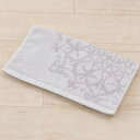 【クーポン最大600円OFF!】【メール便送料無料】M+home ペルシャの陶器柄を刺繍したトイレタリー『ミーナ』ハンドタオル 約34×80cm グレー トイレ...