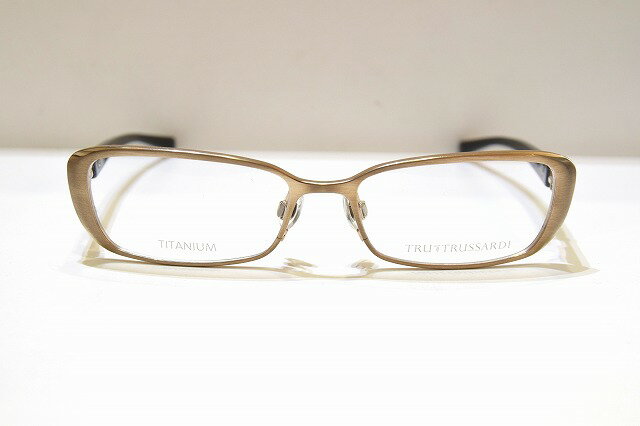 TRUSSARDI トラサルディ TR-12507 GD ヴィンテージメガネフレーム新品めがね眼鏡サングラスメンズレディース男性用女性用