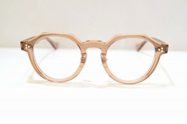 内藤熊八作 N-121 col.6 メガネフレーム新品めがね眼鏡サングラスメンズレディース男性用女性用クラウンパントボストン職人手作り鯖江クラシックセルロイド