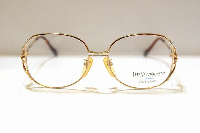 Yves Saint Laurent イヴサンローラン 33-9691 col.1 ヴィンテージメガネフレーム新品金張り12KGFめがね眼鏡サングラスメンズレディース男性用女性用
