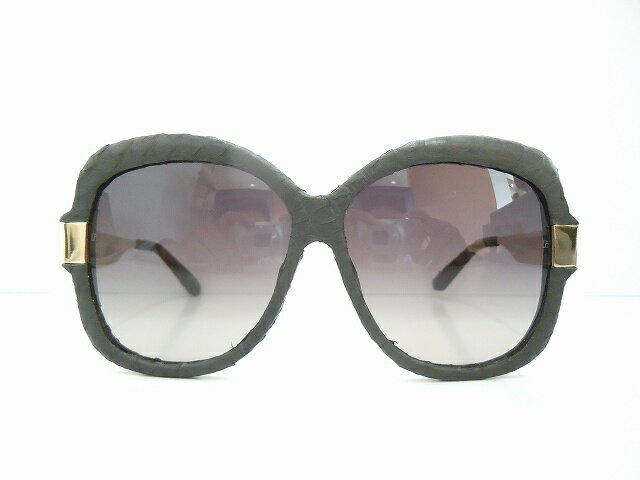 「LINDA FARROW（リンダファロー）LFT/130/1 サングラス新品 めがね眼鏡メガネフレーム革張り本革メンズレディース