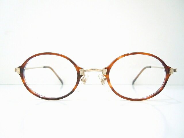 ヴィンテージメガネフレーム新品 クラシックコンビめがね眼鏡サングラスオーバルべっ甲柄メンズレディース可愛い