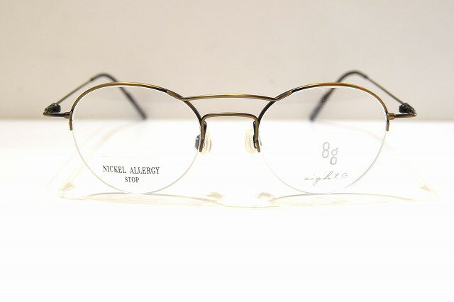 8g(エイトジー)G-22 col.03ヴィンテージメガネフレーム新品めがね眼鏡サングラスメンズレディース男性用女性用ツーブリッジ