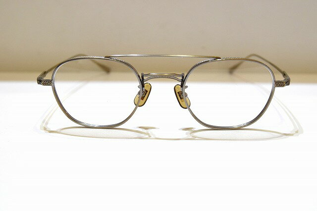 内藤熊八作 N-301W col.3 メガネフレーム新品めがね眼鏡サングラスメンズレディース男性用女性用ツーブリッジ