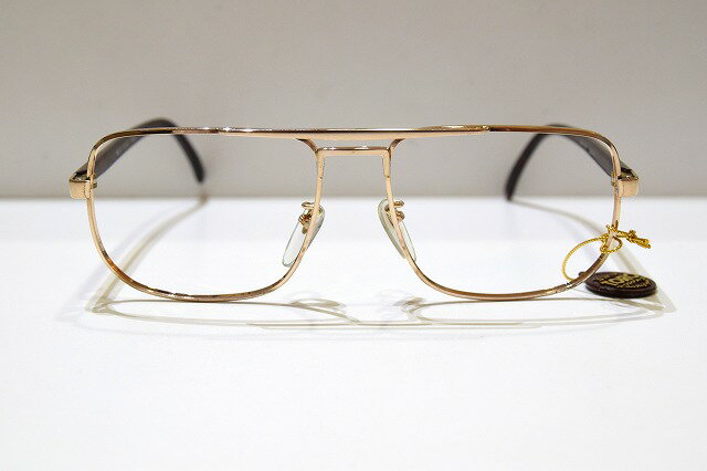 WEST FENCE 7046 14KGFヴィンテージメガネフレーム新品めがね眼鏡サングラス金張りティアドロップメンズレディース