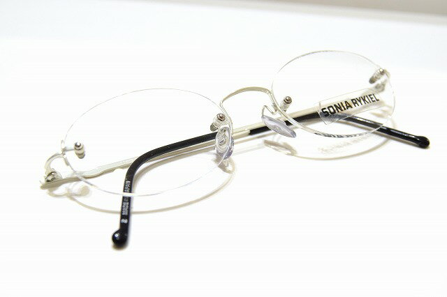 テンプルに Sonia Rykiel ソニアリキエル 65 0031 Col 1ヴィンテージメガネフレーム新品ふちなし