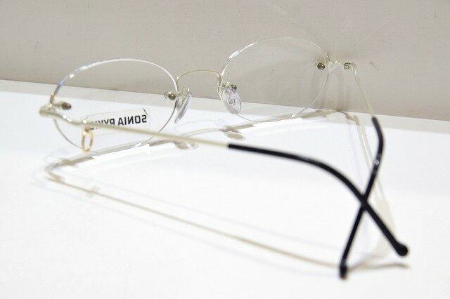 テンプルに Sonia Rykiel ソニアリキエル 65 0031 Col 1ヴィンテージメガネフレーム新品ふちなし