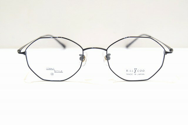 Bill&COO ビル＆クー 7028 col.4 メガネフレーム新品めがね眼鏡サングラスメンズレディース男性用女性用オクタゴンサンコバルト