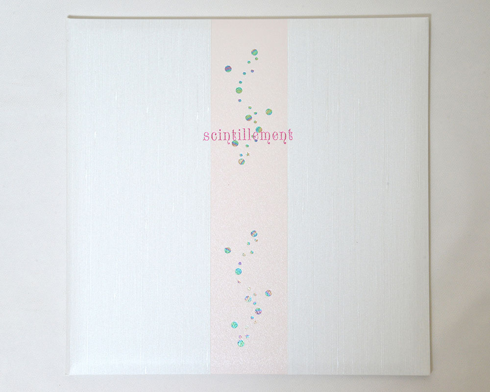 ジャケット台紙JT−28ピンク＆ホワイト　6切1・2面（中枠別売り）