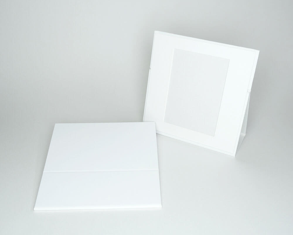 スクエアスタンポート台紙　Vivid　ホワイト　2L1面