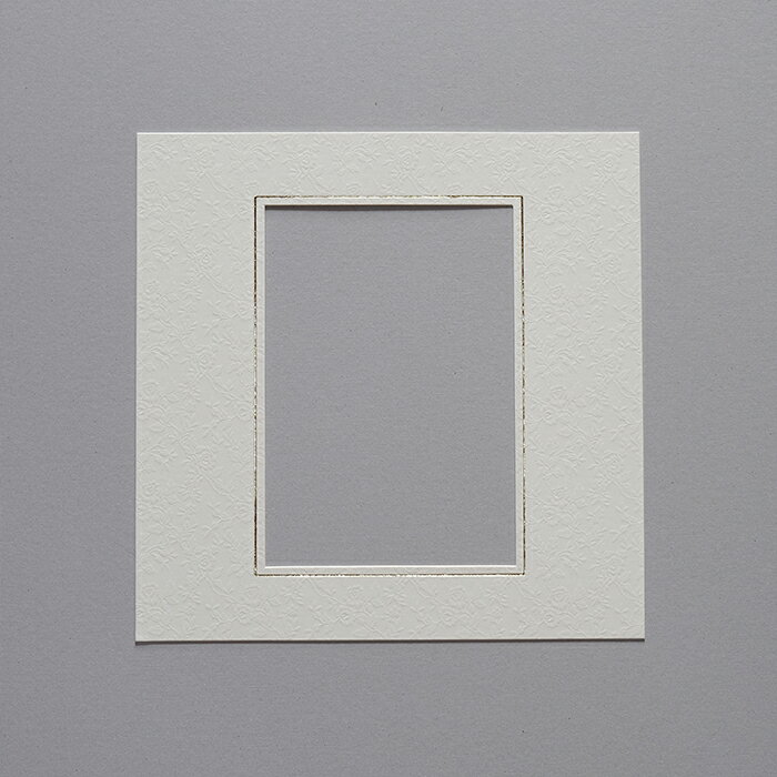 ジャケット中枠　ECRコースター　No．2W－K　2L角　金線入り　外寸230×230mm　両面テープ1本つき