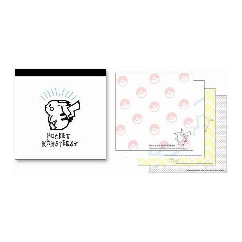 【新品 雑貨】マリモクラフトポケモン スクエアメモ よこむき ピカチュウ