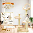 キャットタワー 木製 猫タワー 宇宙船付き 麻紐 猫タワー キャットツリー 猫ベッド 猫ハウス 猫タワー 多頭飼い 爪とぎ ストレス解消 運動不足 猫遊び 可愛...