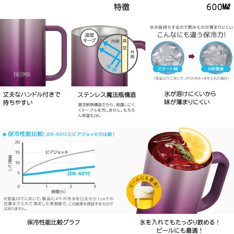 サーモス THERMOS ジョッキ コップ 名入れ 名前入れ 名入れ無料 写真 プリント ス...