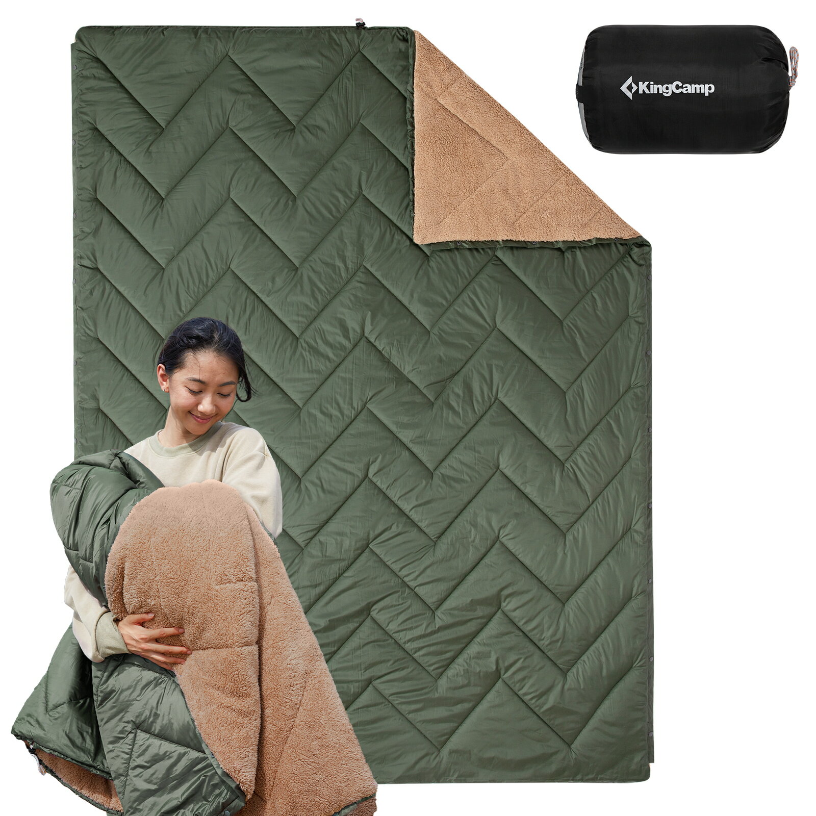 【15%OFFクーポン配布中】2025年新作 & 変形可能 魔法瓶 ブランケット 防寒グッズ フリース 寝袋に変わる 車中泊 キャンプ 保温 防災 電源不要 節電 マルチブランケット リバーシブル 200×145cm 大判 連結可能 アウトドア グレー/ネイビー