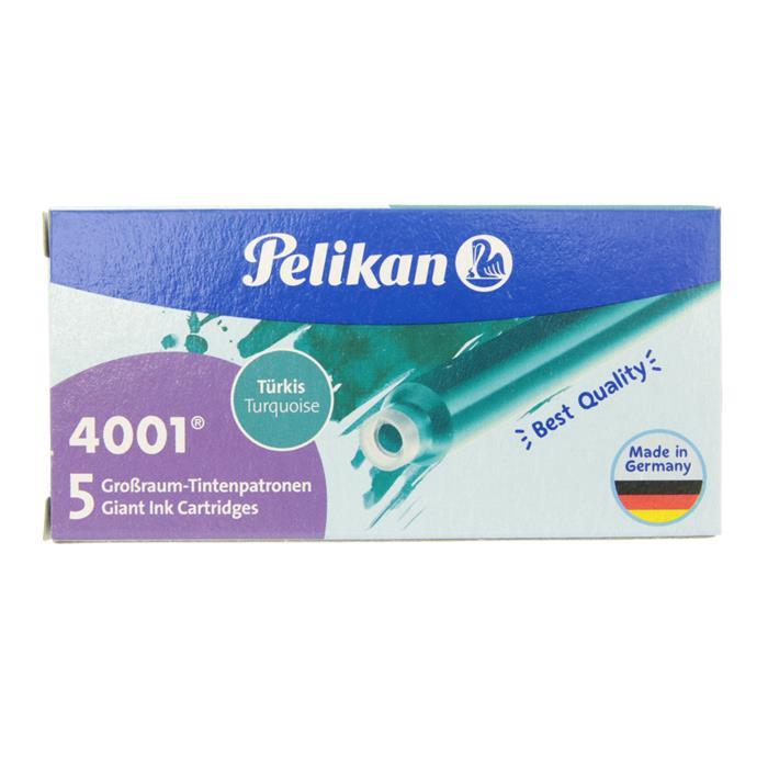 【万年筆 インク】 Pelikan ペリカン カートリッジインク GTP/5 5本入り ターコイズ 【正規品】
