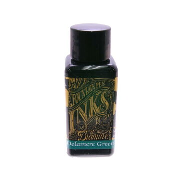 《新品》 DIAMINE ダイアミン ボトルインク ドゥラメールグリーン（Delamere Green） 30ml 【ラッピング無料】【正規品】