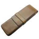 IL Bussetto イル・ブセット ペンケース 2本用 ライトブラウン 【正規品】【smtb-f】