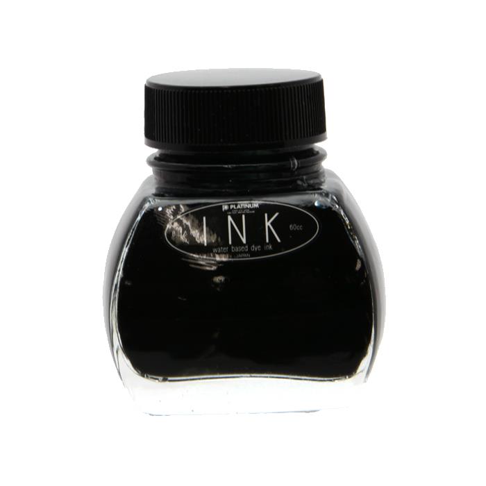  PLATINUM プラチナ ボトルインク 水性染料インク #1 ブラック 60cc 