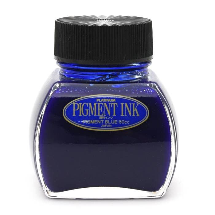 樂天商城 - 【万年筆 インク】 PLATINUM プラチナ ボトルインク ピグメント(顔料) ＃60 ブルー 60ml 【正規品】