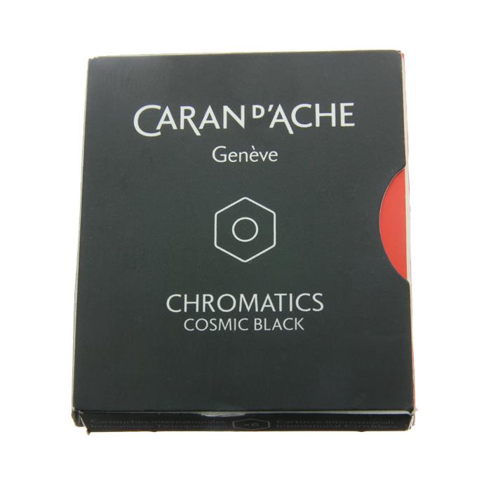  CARAN d'ACHE カランダッシュ カートリッジインク コスミック ブラック 6本入り 