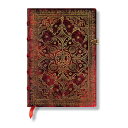 paperblanks ペーパーブランクス ノート ファンファール 茜色 ミディ【正規品】