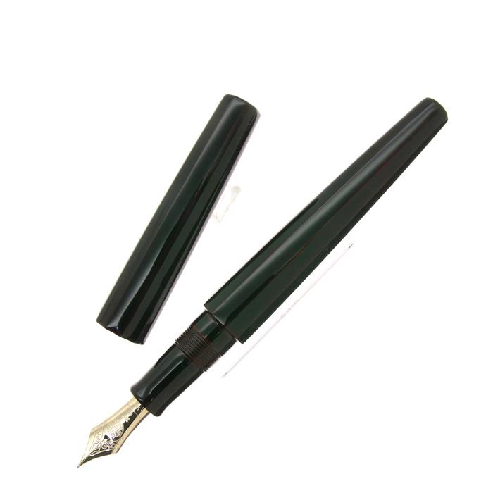 【ポイント5倍】【送料無料】NAKAYA中屋万年筆万年筆シガーモデル十角(ST)黒溜中字【正規品】【smtb-f】