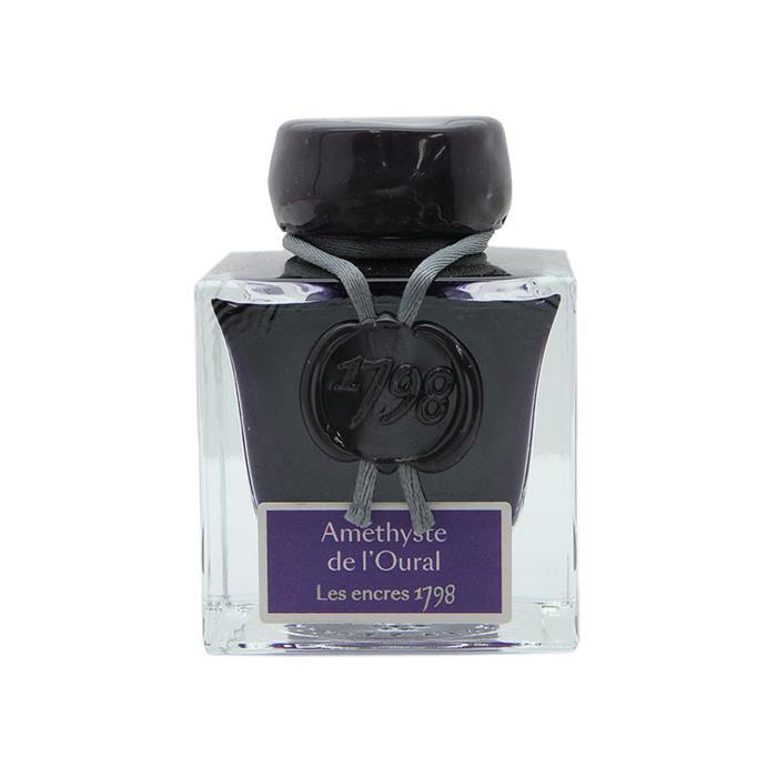 【万年筆 インク】 J.HERBIN エルバン ボトルインク 1798 アメジストウラル【銀の微粒子入り】 50ml 【正規品】