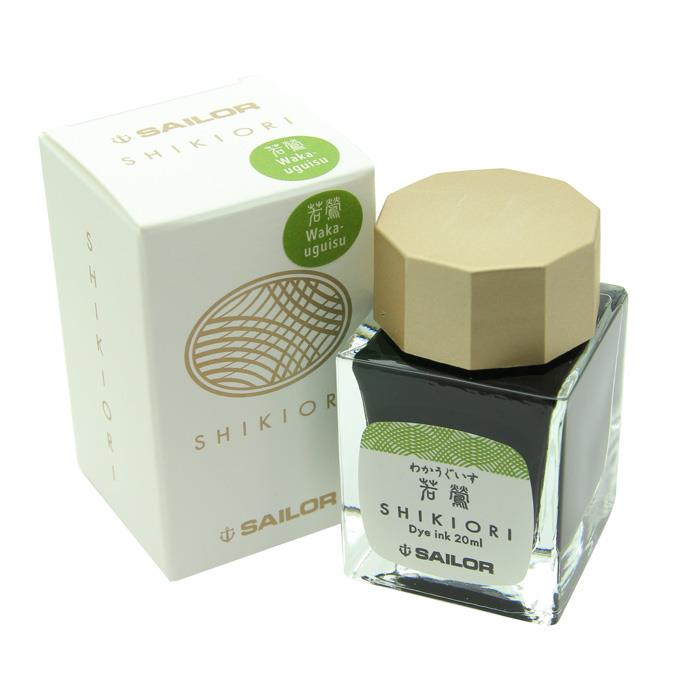 【万年筆 インク】 SAILOR セーラー ボトルインク SHIKIORI [四季織] 十六夜の夢 若鶯 20ml【正規品】 kingdomnote-10096134 キングダムノート楽天市場店 サンプル画像3