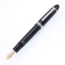 MONTBLANC モンブラン 万年筆 マイスターシュテュック プラチナライン #P149 F【中古-良上品】【smtb-f】