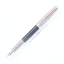 PARKER パーカー 万年筆 ソネット プレミアム メタル グレイPGT F【中古-美品】【smtb-f】