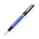 Pelikan ペリカン 万年筆 スーベレーン M600 ブルーストライプ F【中古-良上品】【smtb-f】