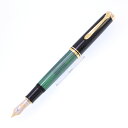 Pelikan ペリカン 万年筆 スーベレーン M1000 グリーンストライプ EF【中古-良上品】【smtb-f】