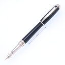 S.T.Dupont エス・テー・デュポン 万年筆 ラインD ミディアム ブラックナチュラルラッカー/パラディウム M【中古-良上品】【smtb-f】