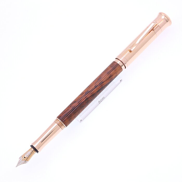 樂天商城 - GRAF VON FABER-CASTELL グラフ フォン ファーバーカステル 万年筆 リミテッドエディション クラシックコレクション スネークウッド ローズゴールド M【中古-美品】【smtb-f】