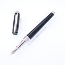 S.T.Dupont エス・テー・デュポン 万年筆 ラインD M ダービー ブラックナチュラルラッカー/パラディウム M【中古-良上品】【smtb-f】