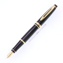 WATERMAN ウォーターマン 万年筆 エキスパート エッセンシャル ブラックGT 18K/EF【中古-良上品】【smtb-f】