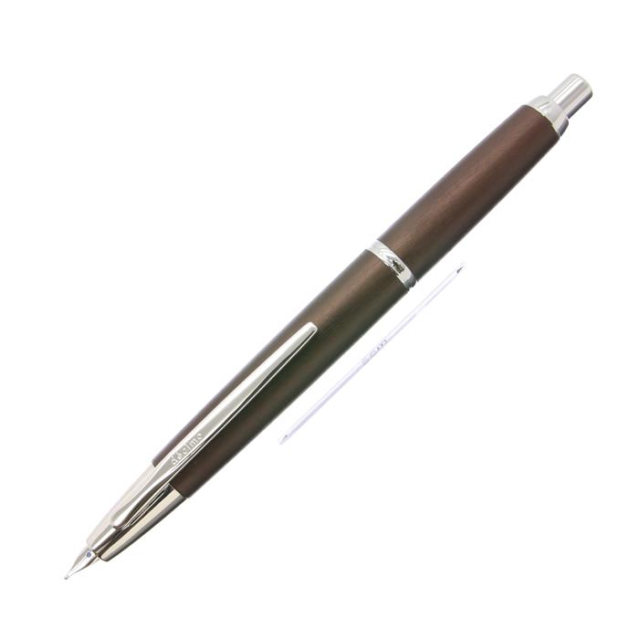 PILOT パイロット 万年筆 キャップレス デシモ 20カラーズ 第1弾 ブラウン 中字【中古-良上品】【smtb-f】