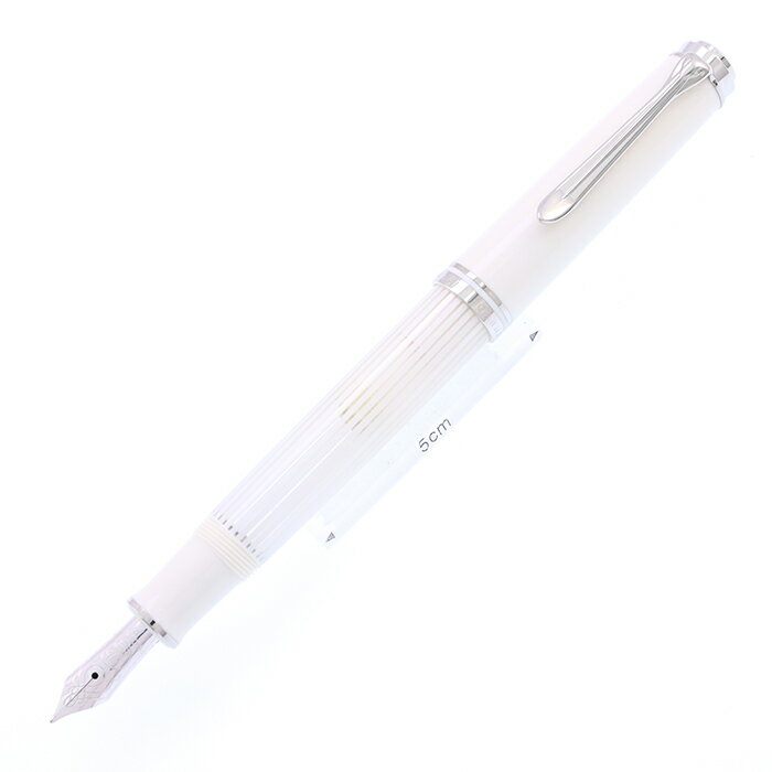 Pelikan ペリカン 万年筆 スーベレーン M605 ホワイトストライプ F【中古-美品】【sm ...