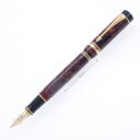 PARKER パーカー 万年筆 デュオフォールド マーブルレッド センテニアル XF【中古-良上品】【smtb-f】