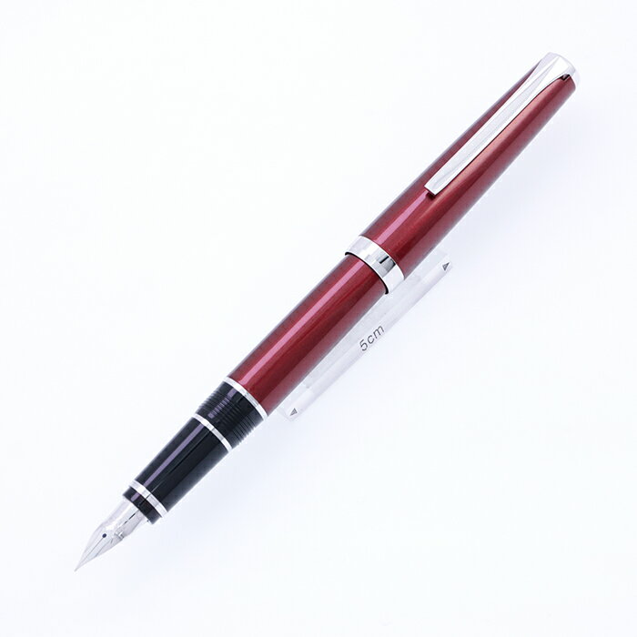 PILOT パイロット 万年筆 エラボー レッド 軟細字 (金属軸) 【中古-良上品】【smtb-f】