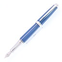 CARAN d'ACHE カランダッシュ 万年筆 レマンコレクション グランブルー F【中古-良上品】【smtb-f】