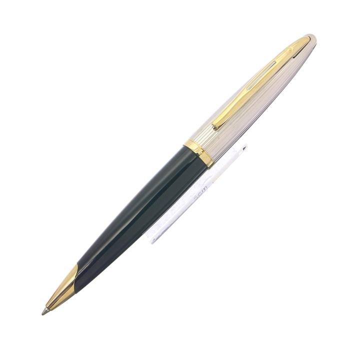 WATERMAN ウォーターマン ボールペン カレン デラックス ブラック&シルバーGT 【中古-良品】【smtb-f】