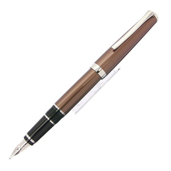 PILOT パイロット 万年筆 エラボー ブラウン 軟太字 (金属軸)【中古-良品】【smtb-f】