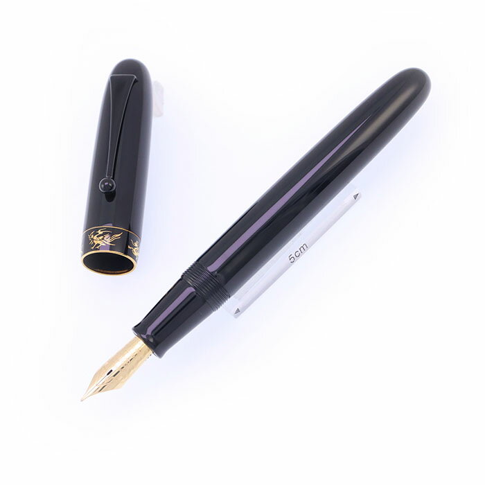 PILOT パイロット 万年筆 創立80周年記念 四神 漆黒 中字【中古-美品】【smtb-f】