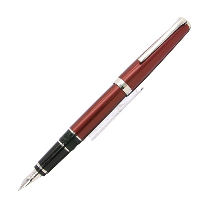 PILOT パイロット 万年筆 エラボー レッド 軟極細字 (金属軸)【中古-良品】【smtb-f】